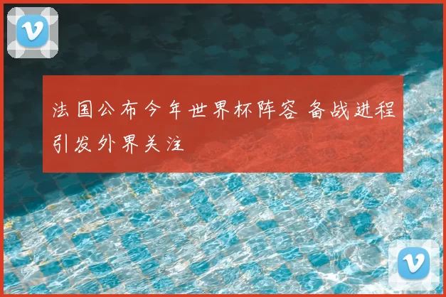 法国公布今年世界杯阵容 备战进程引发外界关注